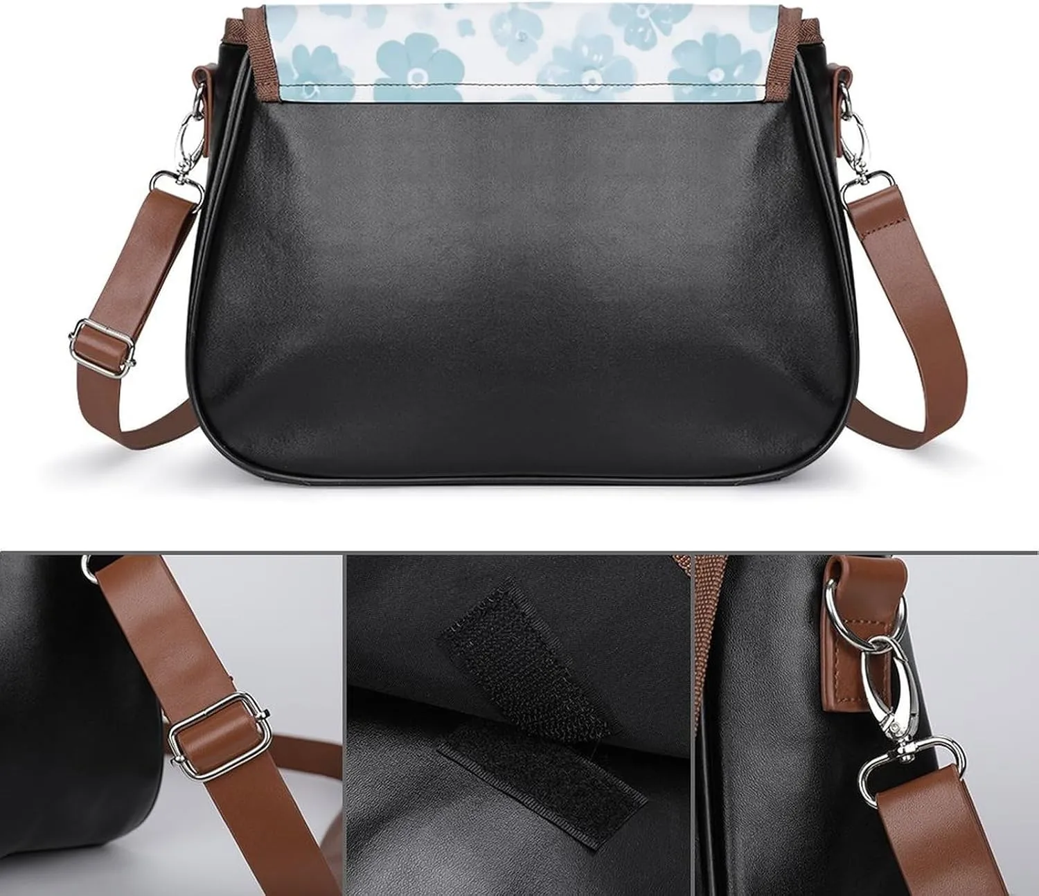 Womens Small Crossbody Purse with Adjustable Strap, Pu Leather Shoulder Bags for Travel Work