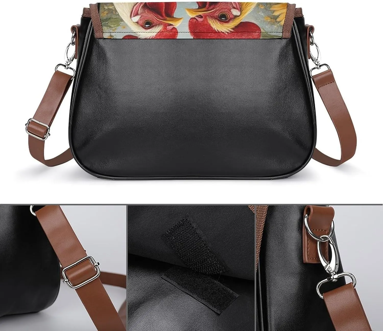 Womens Small Crossbody Purse with Adjustable Strap, Pu Leather Shoulder Bags for Travel Work