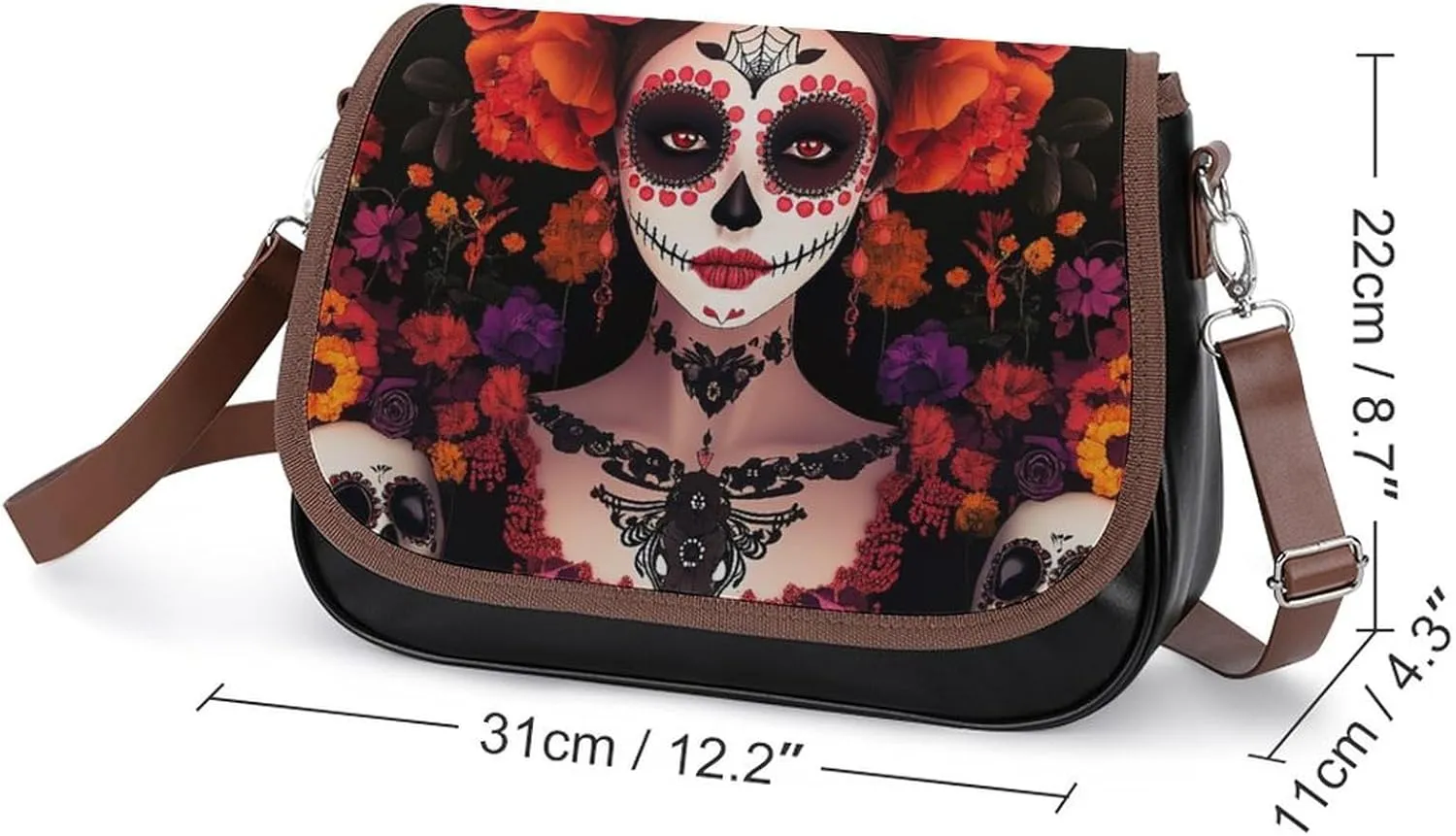 Womens Small Crossbody Purse with Adjustable Strap, Pu Leather Shoulder Bags for Travel Work