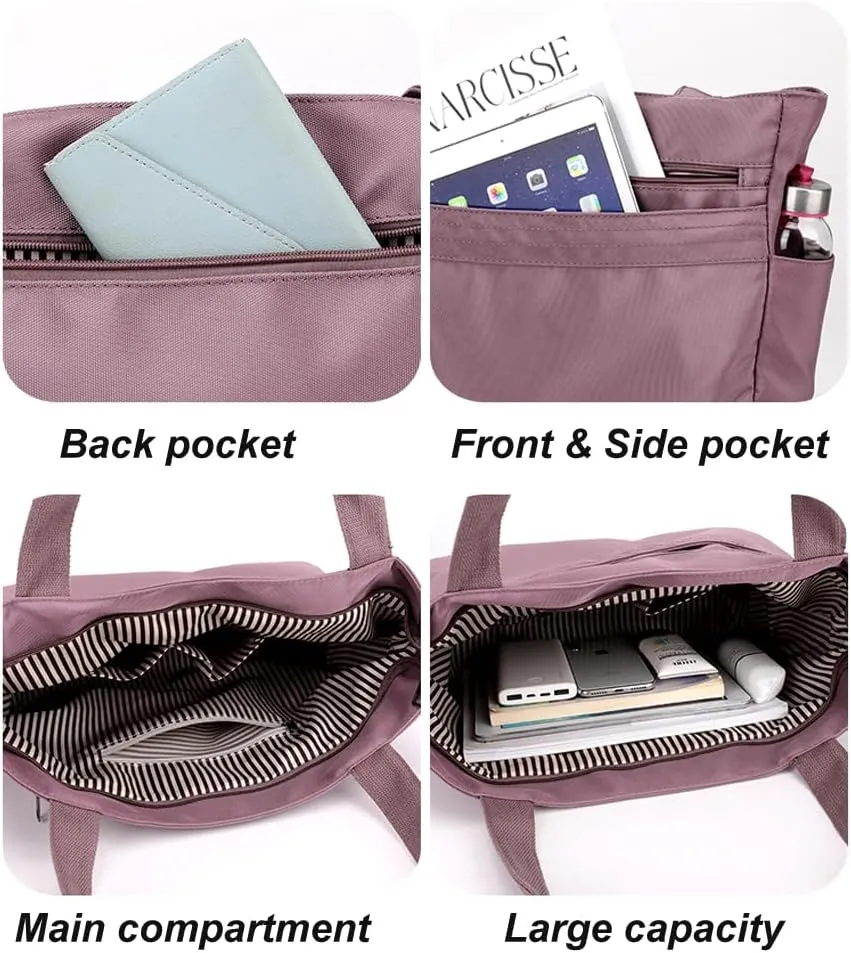 Women's Tote Purses Multi-pocket Shoulder Bags Satchel Purses Casual Handbags Work Shopping Bag