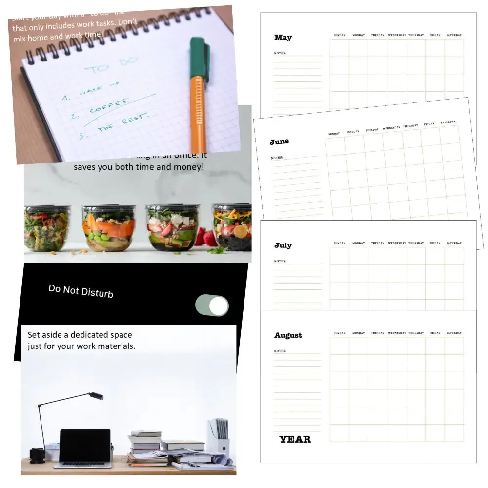 Work at Home Calendar PLR