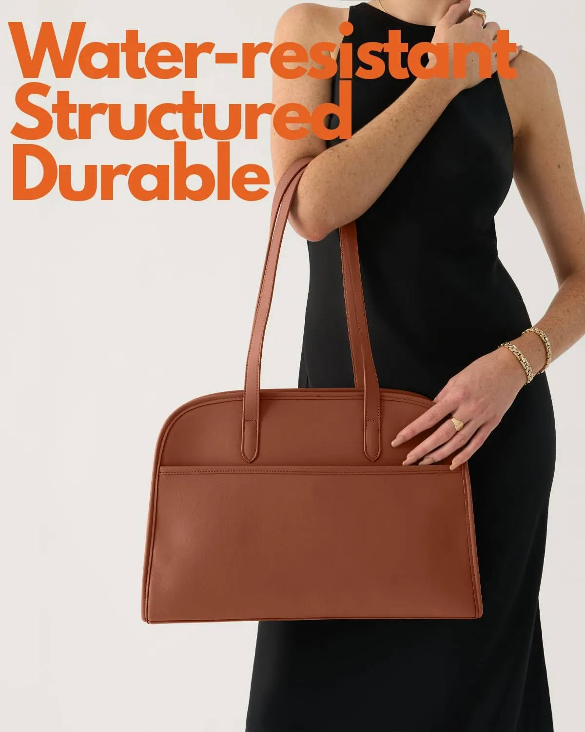 Work Tote Bags for Women 15.6 Inch - Laptop Tote Bag with Zip Compartments - Briefcase for Women Professional for Computer