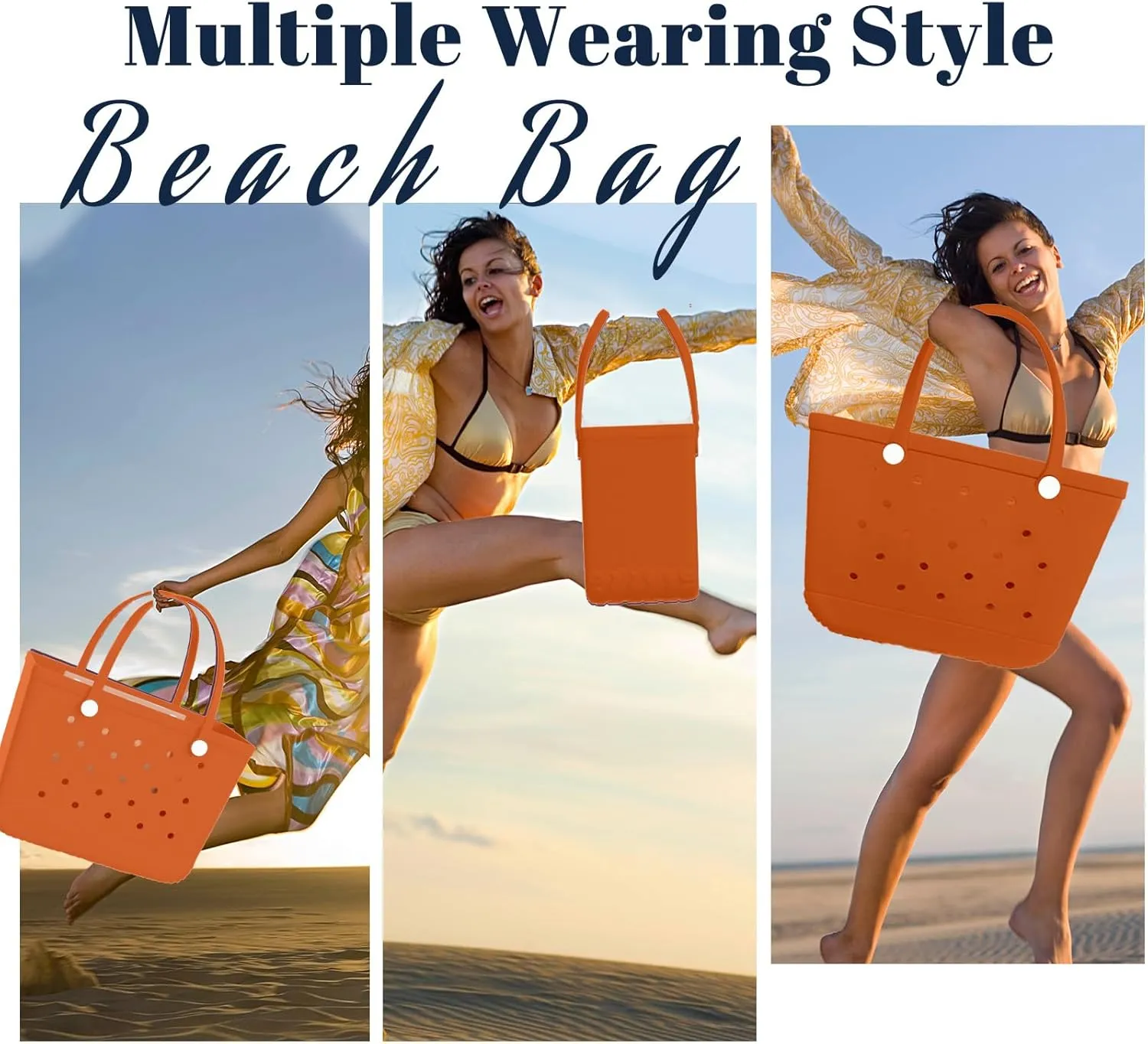 X-Large Rubber Tote Bag Waterproof Beach Washable Handbag Storage Bags Durable Modern Travel SportsTote Bag