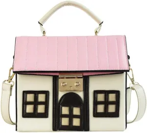 YSMYWM Women House Shaped Handbag PU Leather Shoulder Bag Crossbody Bag Messenger Bag