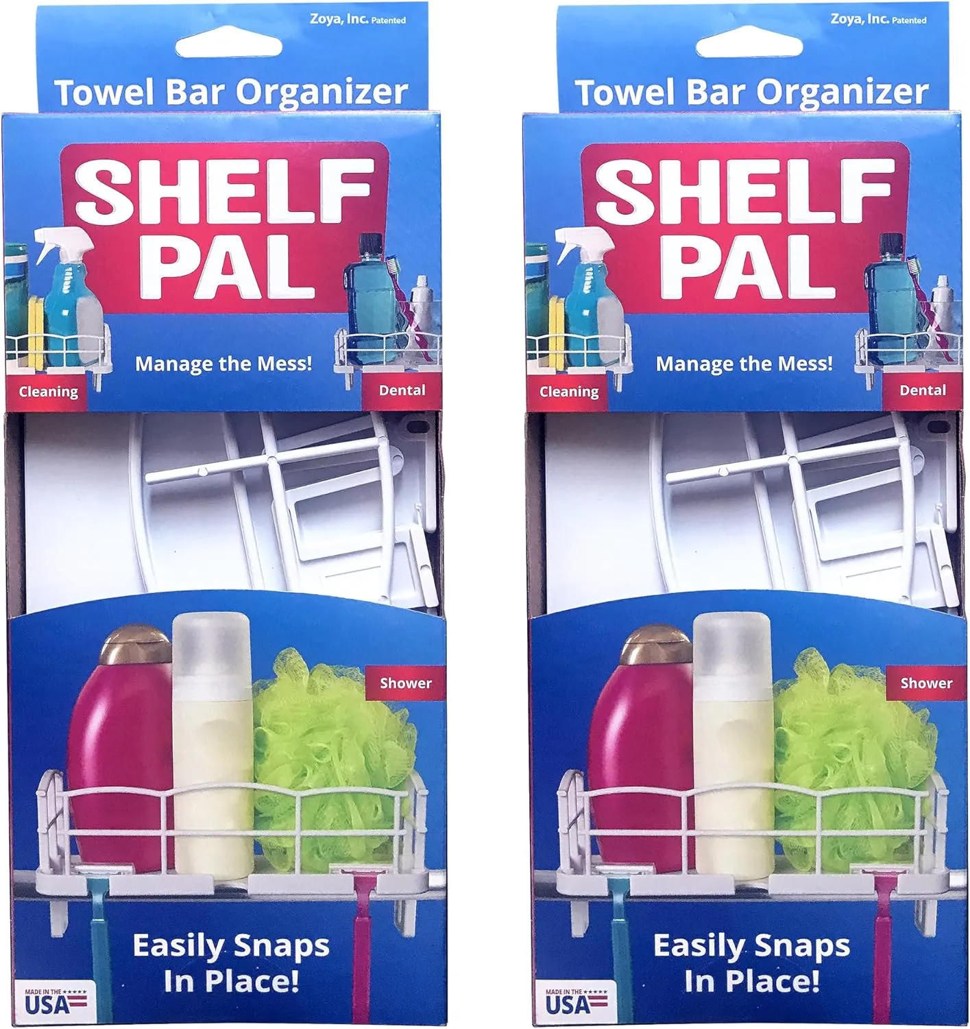 Zoya Shelf Pal Bath Storage System (Set of 2)